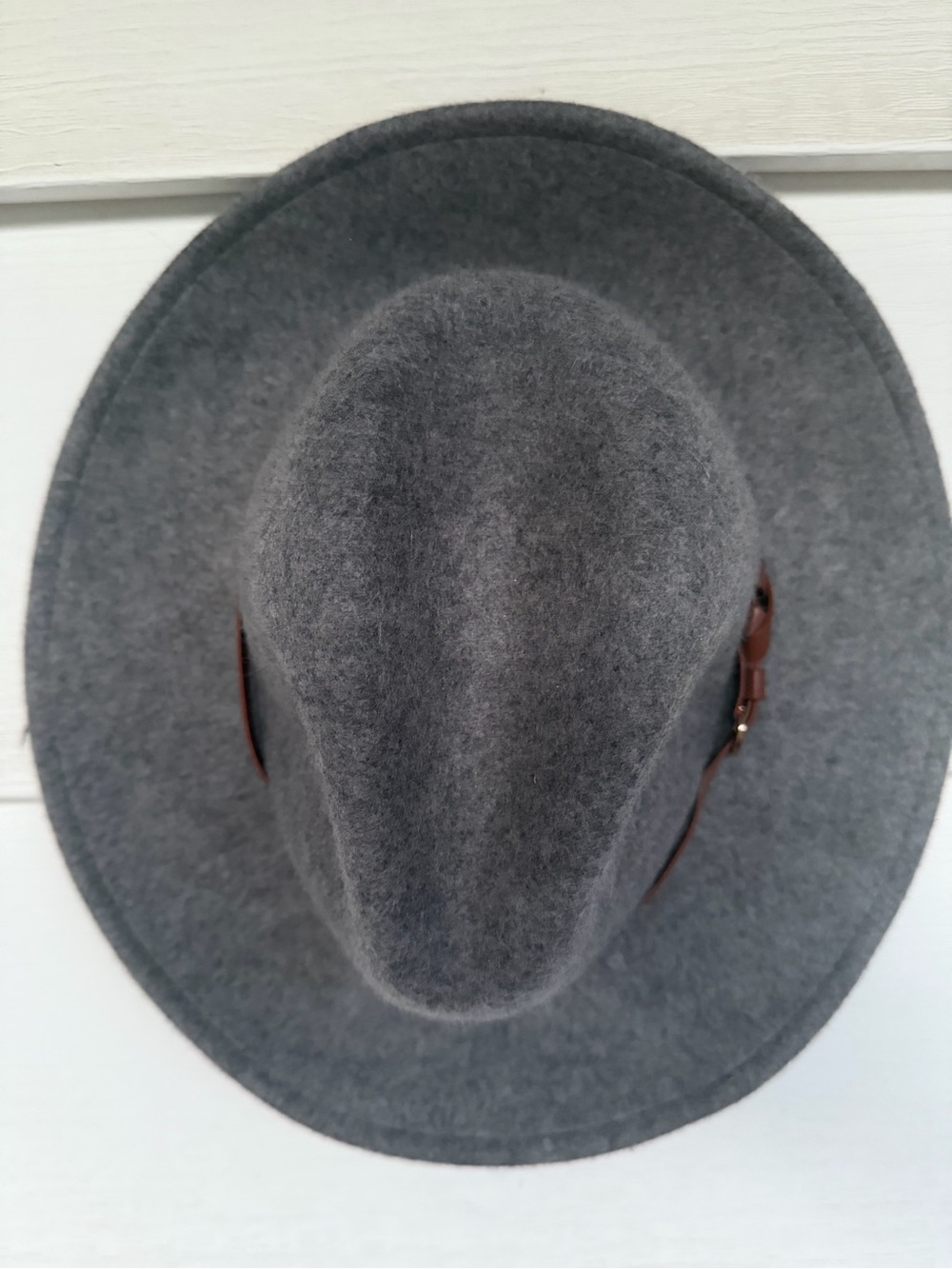 Altar'd State Grey Wool Fedora Hat - One Size